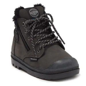 Palladium Pampa Faux Fur Trimmed Hi Top WATERPROOF Boot  (Toddler) Size 9.5